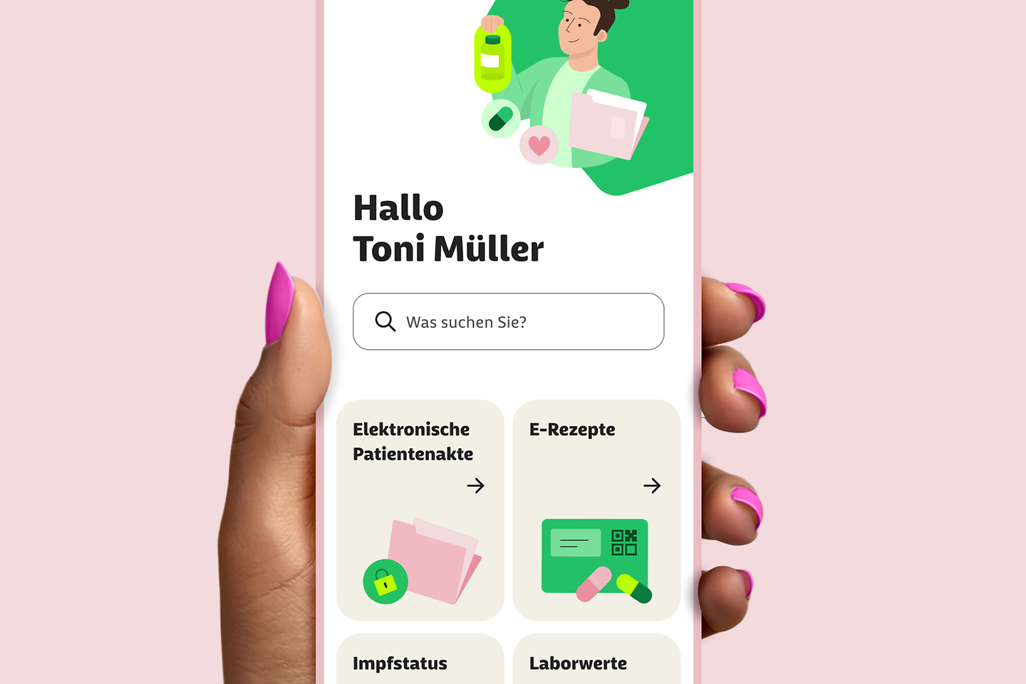 BARMER eCare Startstcreen Dez 25