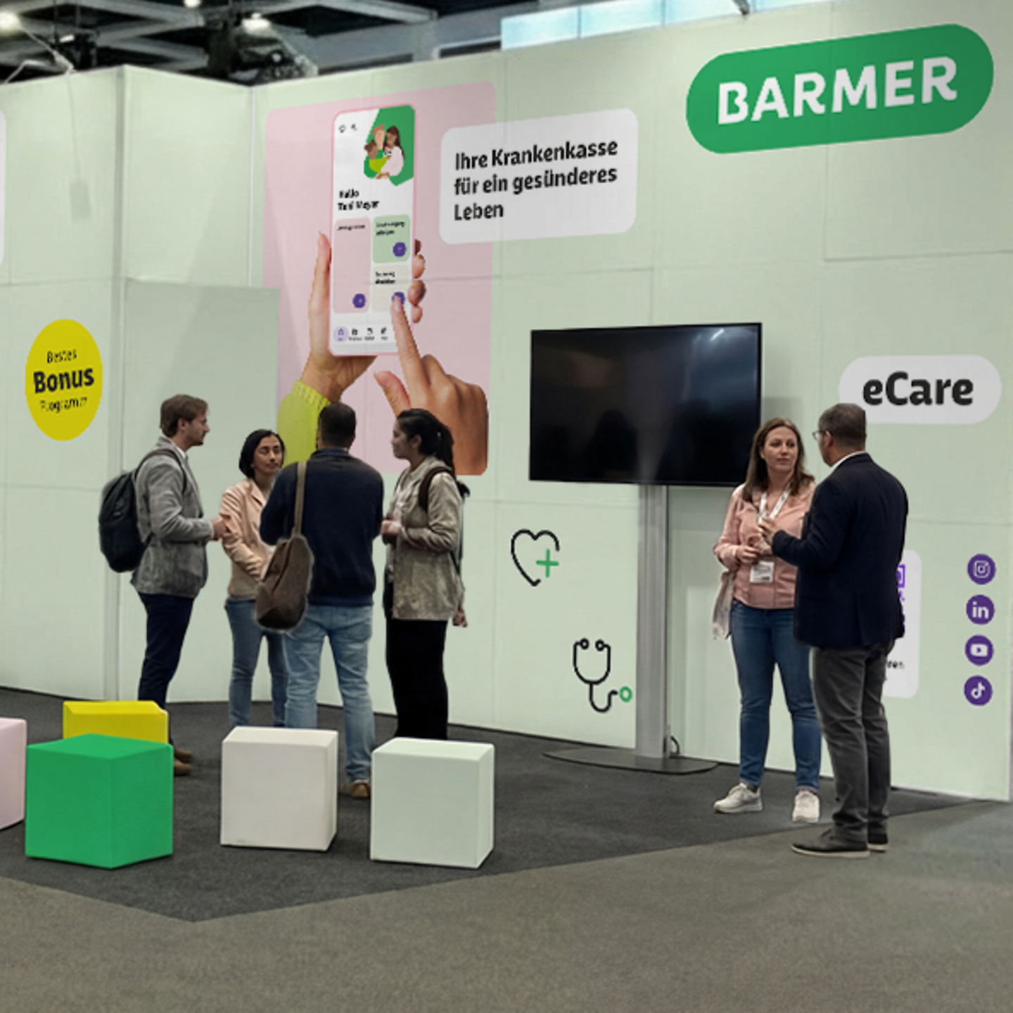 Barmer Stand auf der DMEA