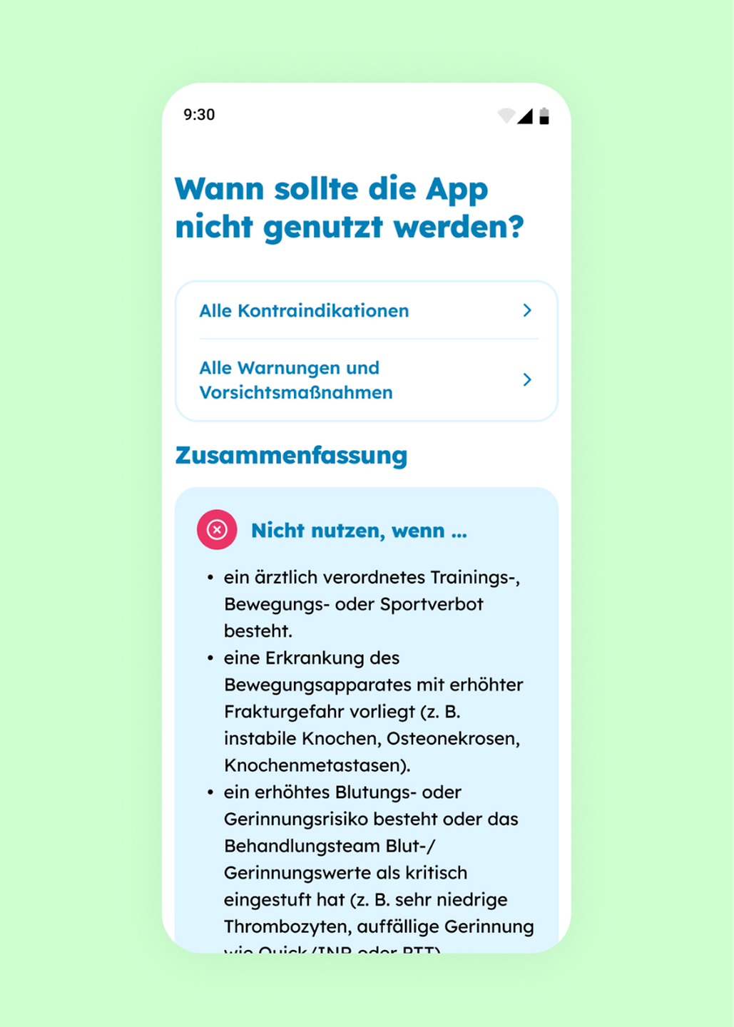 Zu sehen ist ein Screenshot aus der MyMilo App